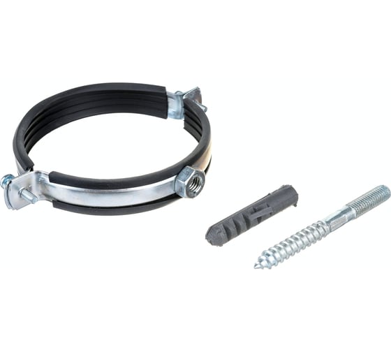 Изображение товара Металлический хомут RTP со шпилькой шурупом и дюбелем, 4", 105/115 29199