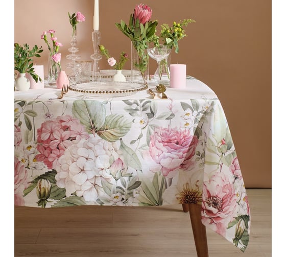 Изображение товара Скатерть Этель Tenderness 149x110 см, 100% хлопок, репс 210 г/кв.м 9322486