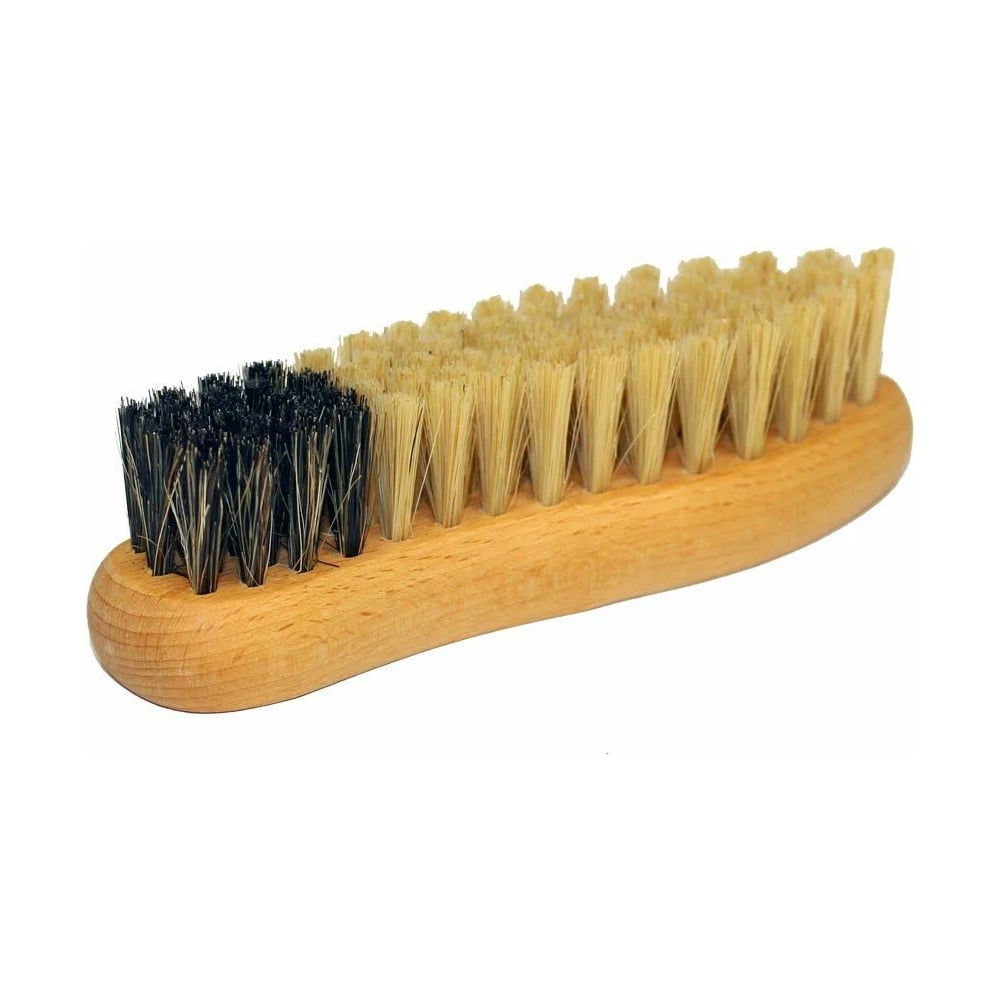 Изображение товара Щетка для обуви ООО Агростройлидер 140х43х16 мм, натуральная щетина, 76 пучков, бук САД-24.08