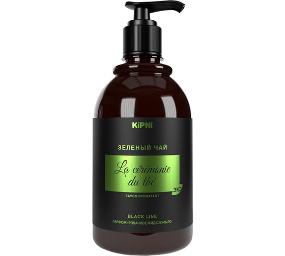Изображение товара Жидкое парфюмированное мыло KIPNI Зеленый Чай 0,38 л, с дозатором 4620219470058