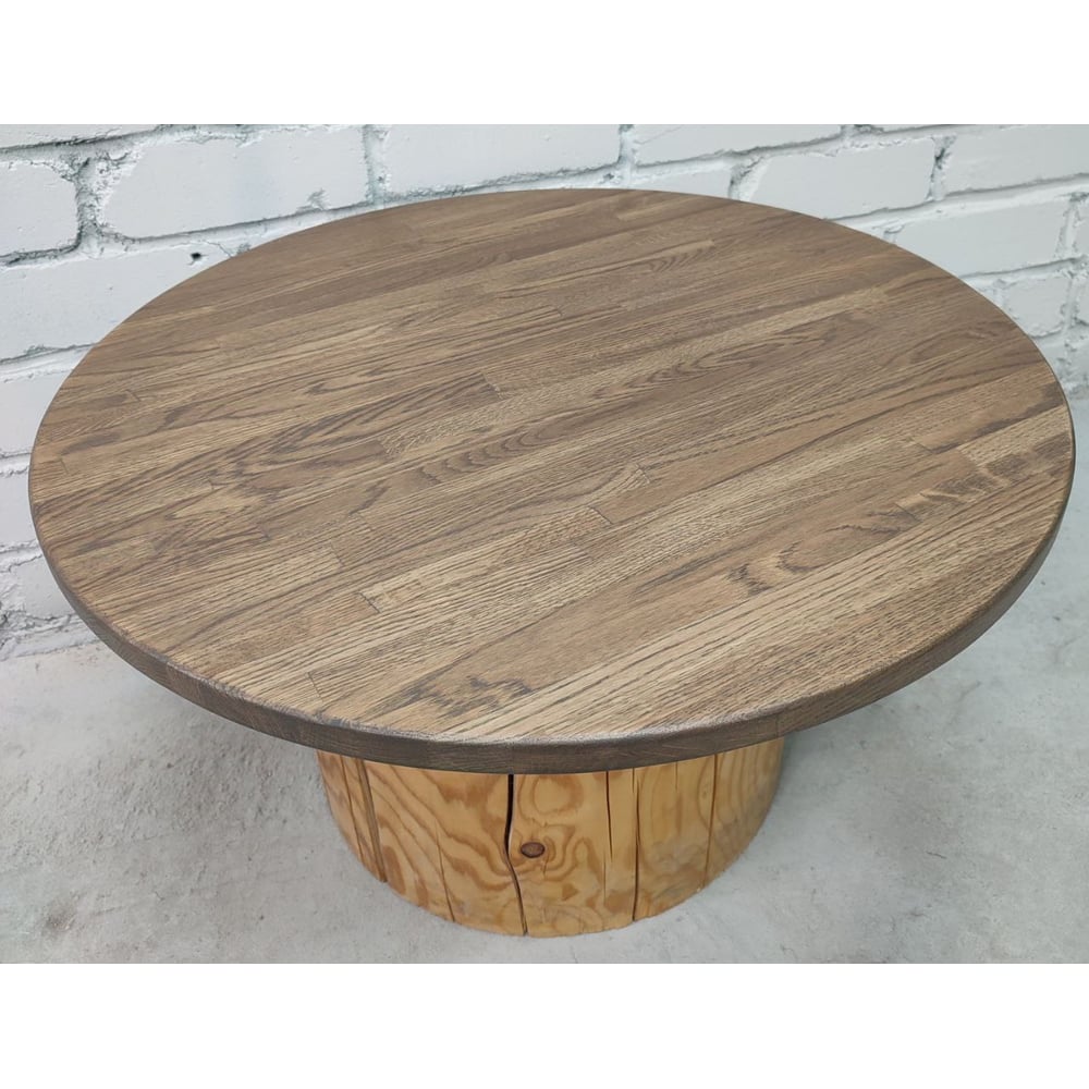 Изображение товара Круглая столешница MW Дуб 40x1000 мм ВИНТАЖ массив дуба