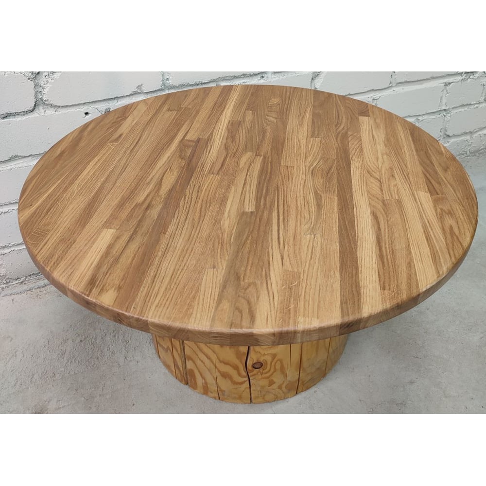 Изображение товара Круглая столешница MW Дуб 40x1000 мм из массива натурального дерева