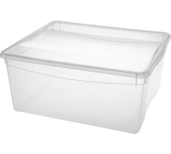 Изображение товара Универсальный ящик Econova Кристалл 400х335х170 мм 18 л бесцветный 431249301