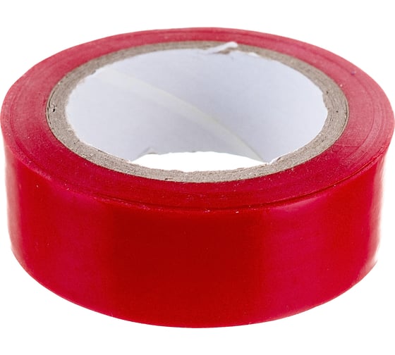 Изображение товара Изоляционная ПВХ лента DolleX PVC, красная, 19 мм х 9,10 м, уп. 10 шт. ET10-RED