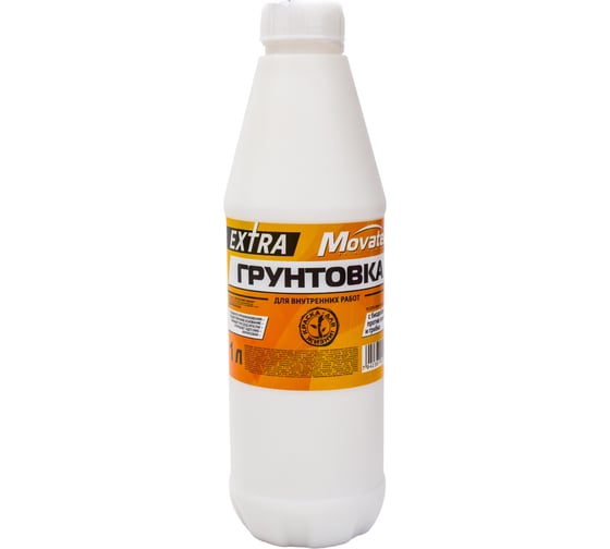 Изображение товара Грунтовка для внутренних работ Movatex EXTRA 1 л Т11875
