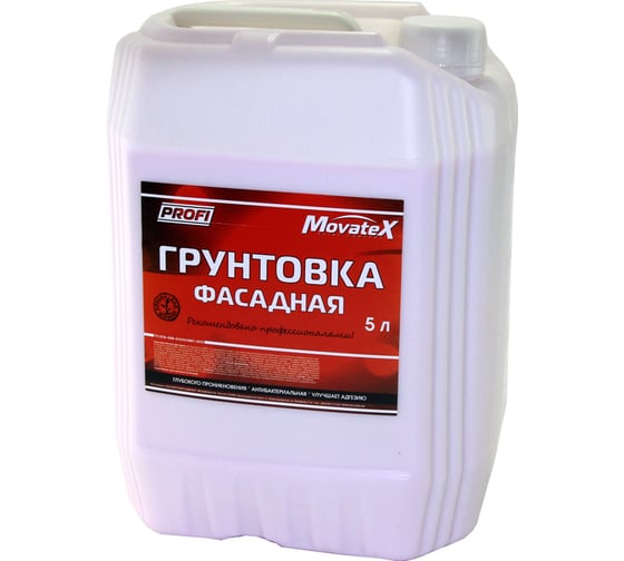 Изображение товара Фасадная грунтовка Movatex PROFI 5 л Т14094