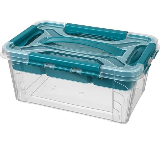 Изображение товара Универсальный ящик Econova Grand Box с замками и вставкой-органайзером, 4,2 л 433224102