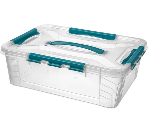Изображение товара Универсальный ящик для хранения Econova Grand Box с замками и ручкой, 10 л 433200302