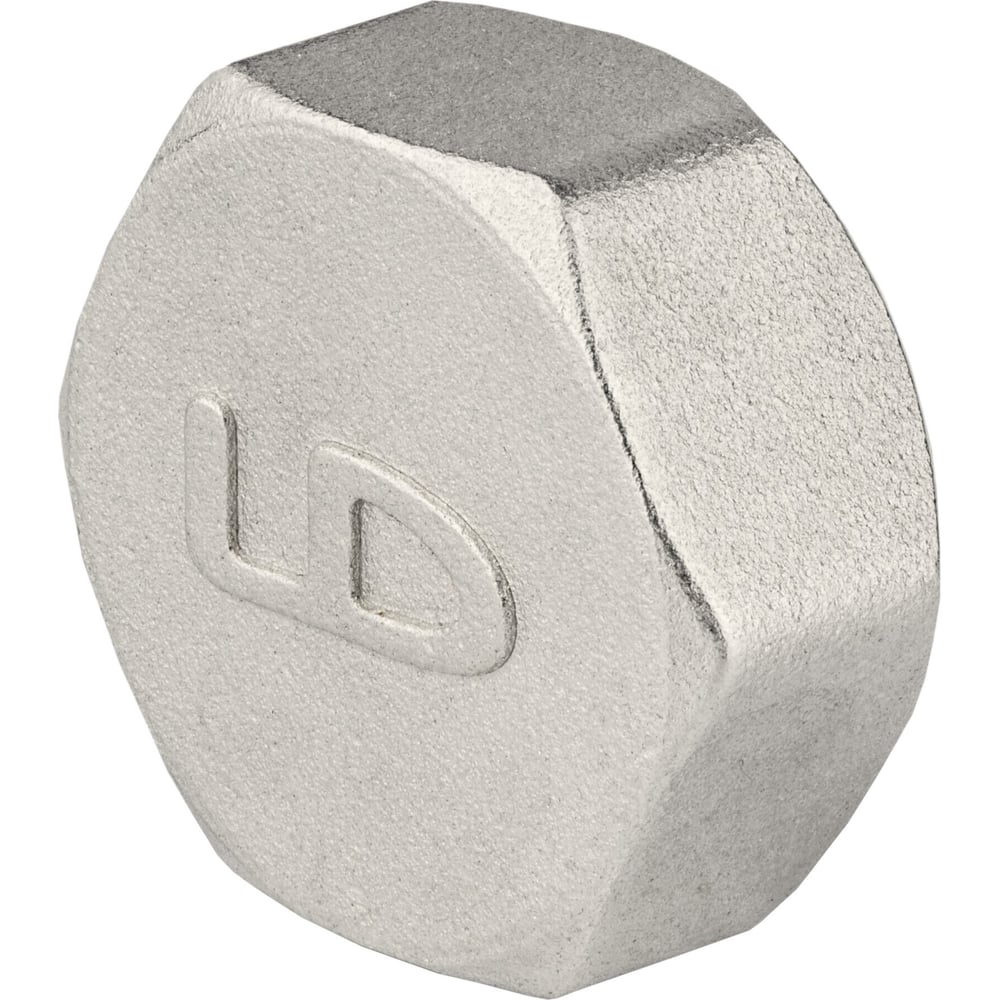 Изображение товара Заглушка LD латунь Ду32 ВР никель 67.504.32 для бытовых труб