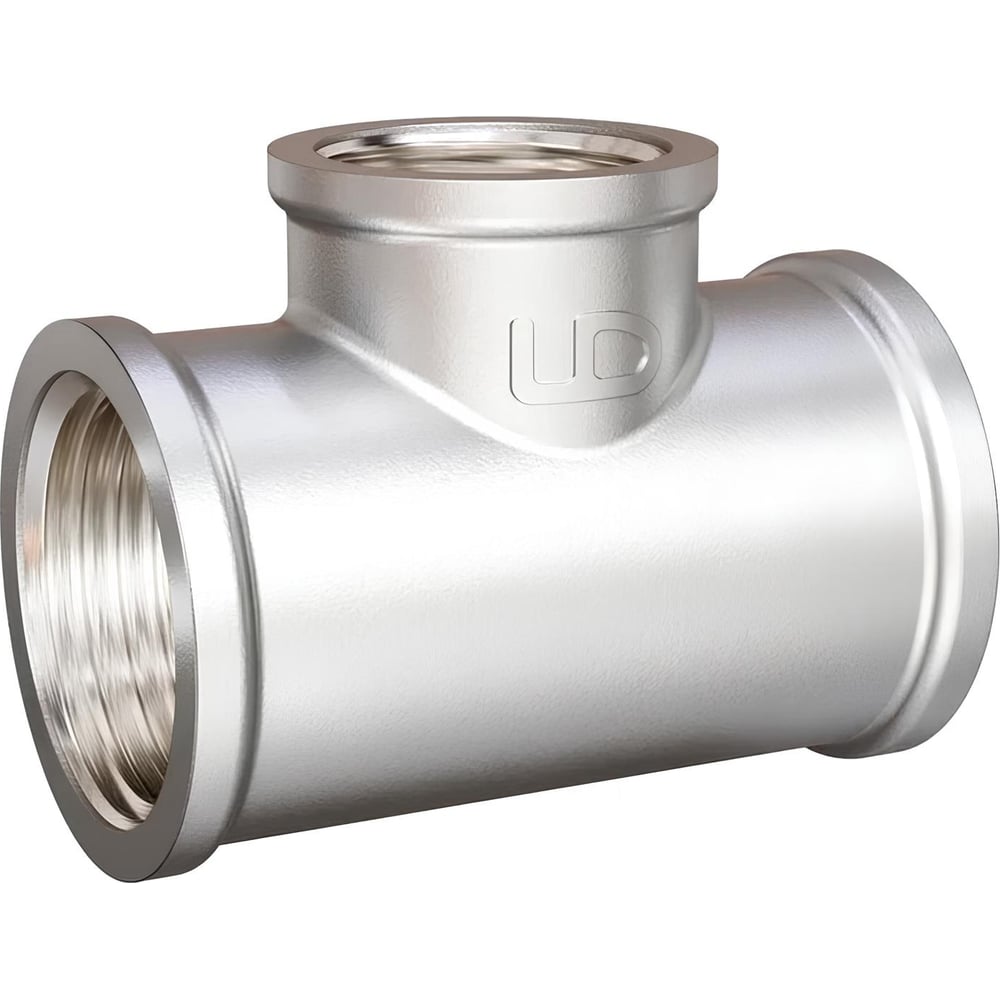 Изображение товара Тройник LD латунь переходной Ду20x15x20 ВР никель