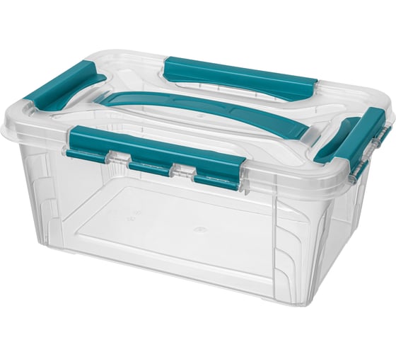 Изображение товара Универсальный Ящик для хранения Econova Grand Box с замками и ручкой, 4,2 л 433200102