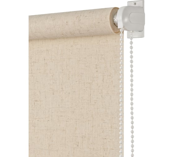 Изображение товара Рулонная штора ПраймДекор Натур миниролло, лен 37х170 см 8037022