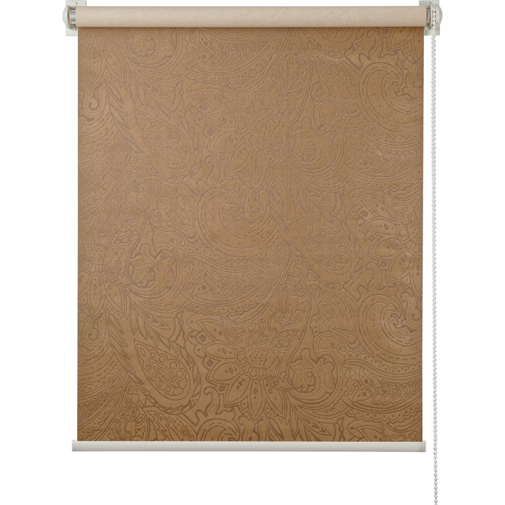 Рулонная штора ПраймДекор штора рулонная блэкаут штрих 70x175 см коричневый