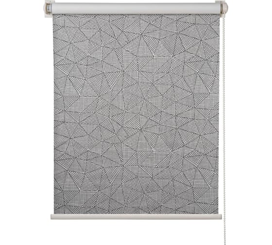 Изображение товара Рулонная штора ПраймДекор Blackout 3D миниролло, титан, 115х170 см 11115118