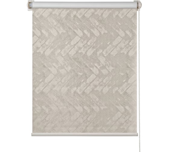 Изображение товара Рулонная штора ПраймДекор Blackout Венецианская штукатурка миниролло, антик белый, 57х170 см 23057111