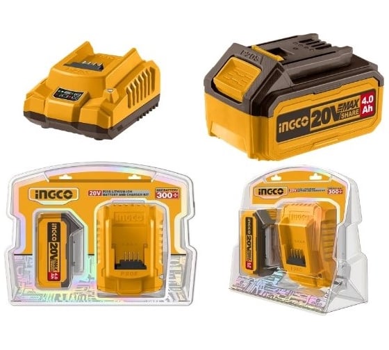 Изображение товара Комплект: аккумуляторная батарея + ЗУ INGCO Li-Ion P20S FBCPK1214