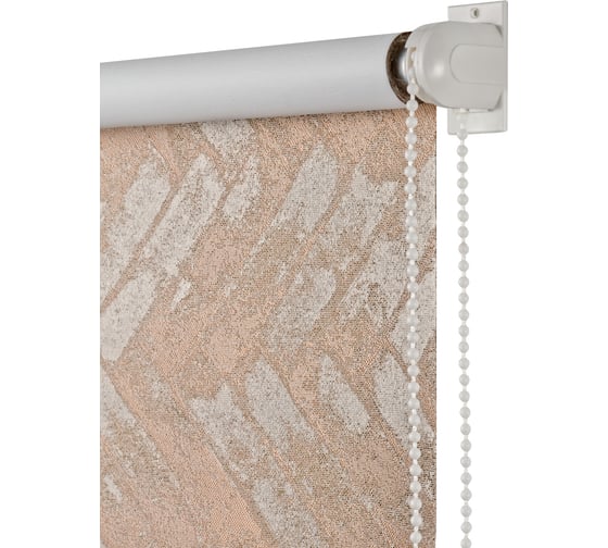Изображение товара Рулонная штора ПраймДекор Blackout Венецианская штукатурка миниролло, антик тициановый, 90х170 см 23090114
