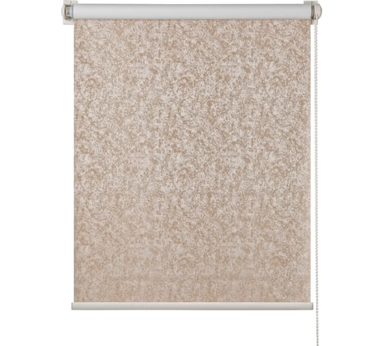 Изображение товара Рулонная штора ПраймДекор Blackout Венецианская штукатурка миниролло, жемчужно-бежевый, 98х170 см 23098109