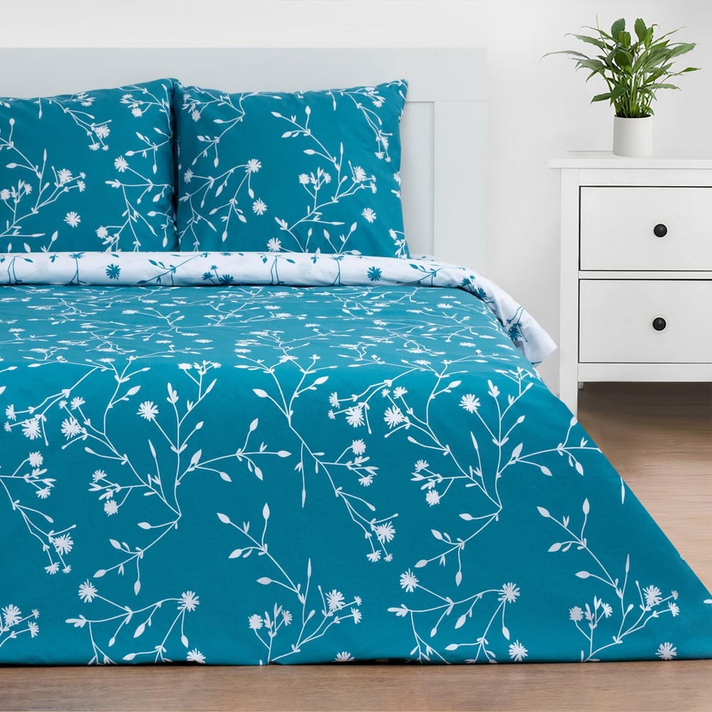 Изображение товара Комплект постельного белья Этель двуспальный с цветочным принтом