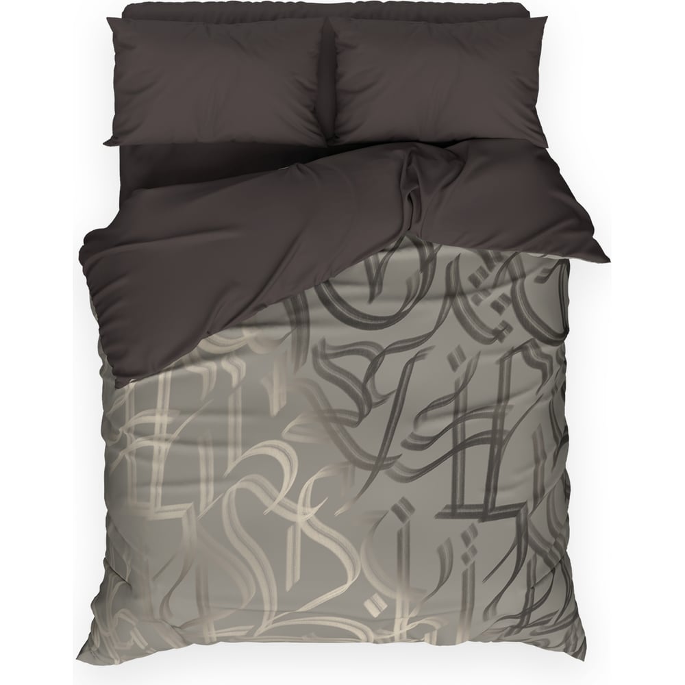 Изображение товара Комплект постельного белья Этель 1.5 спальный Graffiti поплин хлопок