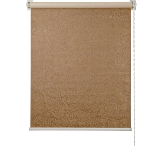 Изображение товара Рулонная штора ПраймДекор Blackout Бута миниролло, замша корица, 62х170 см 23062070