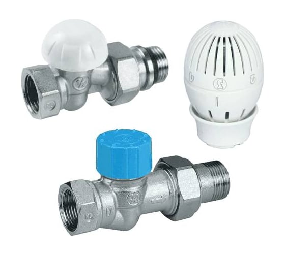 Изображение товара Комплект термостатический бок/п Giacomini Ду20, Ру10, прямой, R15TG+R470H однотр R470FX064 022-1011