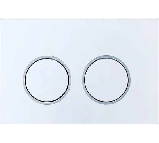 Изображение товара Кнопка смыва BAU Round для инсталляции IDEAL, белый/хром E00116