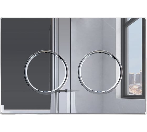 Изображение товара Кнопка смыва BAU Round для инсталляции IDEAL, хром E00113