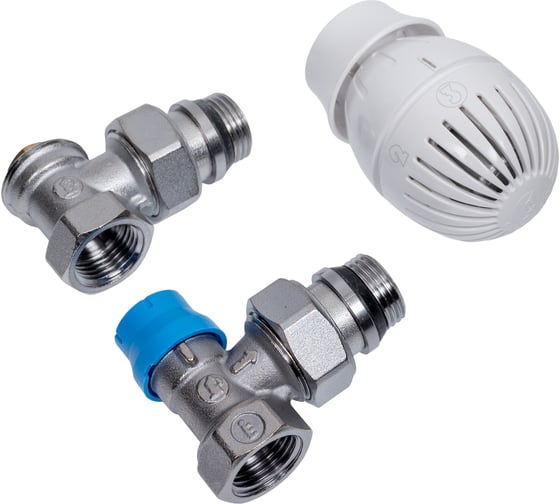 Изображение товара Комплект термостатический бок/п Giacomini Ду15, Ру10, угловой, R14TG+R470 двухтр R470FX003 022-0764