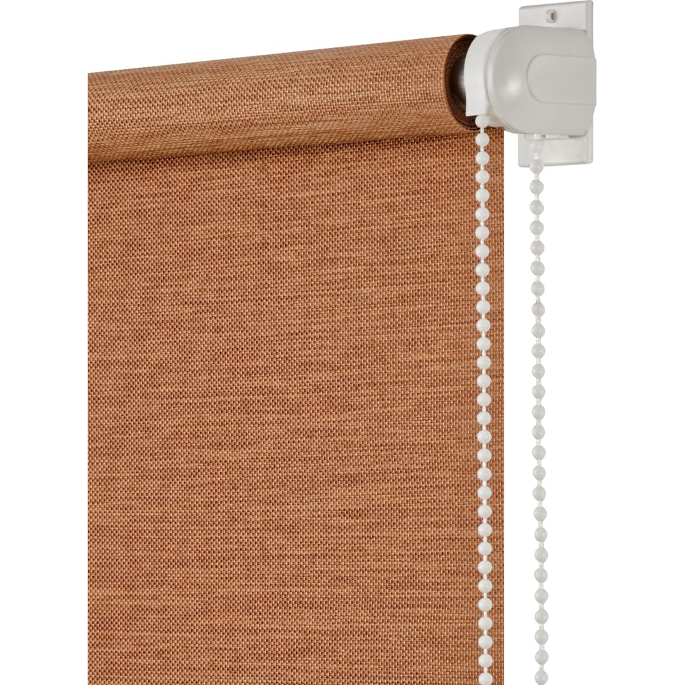 Рулонная штора ПраймДекор штора рулонная блэкаут штрих 70х175 см коричневый