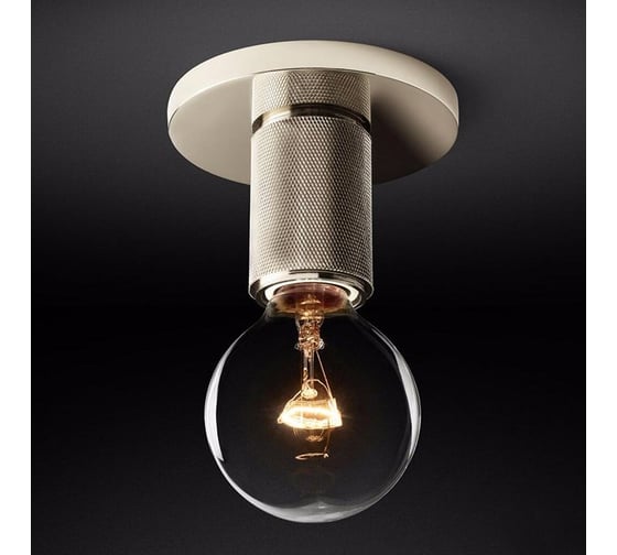 Изображение товара Потолочный светильник IMPERIUMLOFT RH Utilitaire Socket Flushmount Silver 123678-22