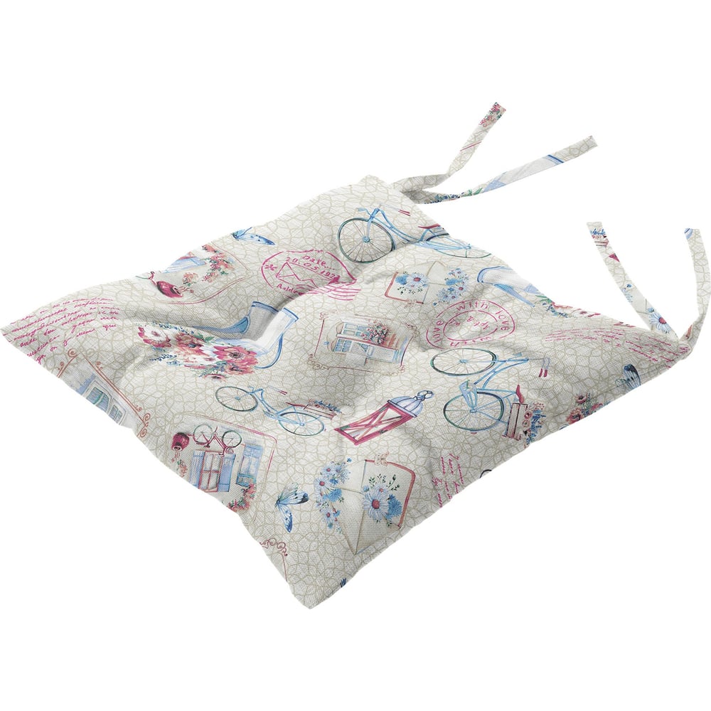 Изображение товара Подушка для стула Самойловский Текстиль С Тафтингом 40/40 история открыток, компаньон 926797