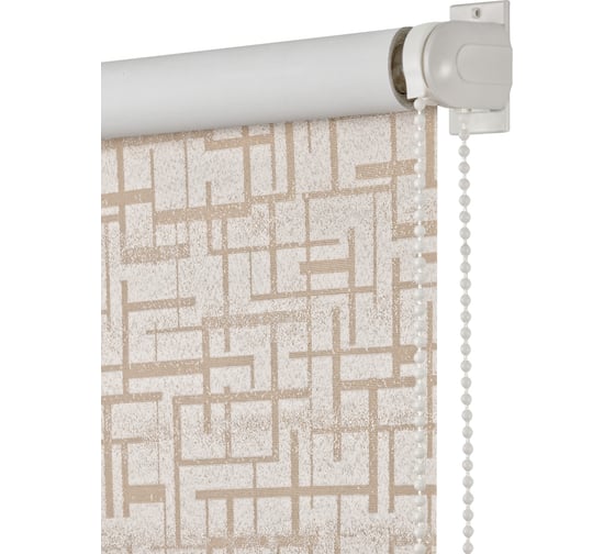 Изображение товара Рулонная штора ПраймДекор Blackout Лабиринт миниролло, маисовый, 48х170 см 11048097