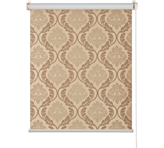 Изображение товара Рулонная штора ПраймДекор Blackout Дамаск миниролло, фисташковый, 90х170 см 23090041