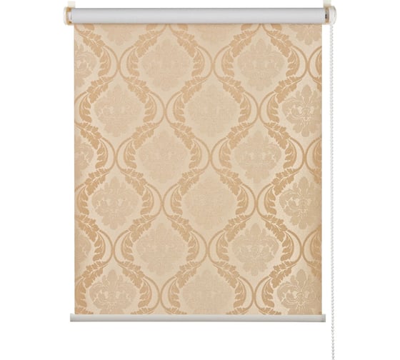Изображение товара Рулонная штора ПраймДекор Blackout Дамаск миниролло, золото, 48х170 см 23048074