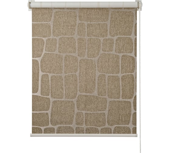 Изображение товара Рулонная штора ПраймДекор Blackout Stone, серо-коричневый, 160х170 см 12160054