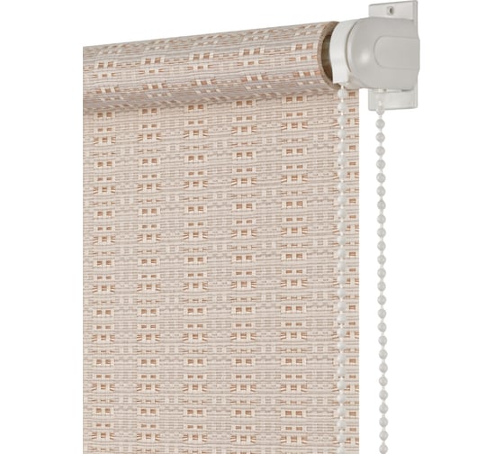 Изображение товара Рулонная штора ПраймДекор Кантри миниролло, ковыль, 83х170 см 22083067