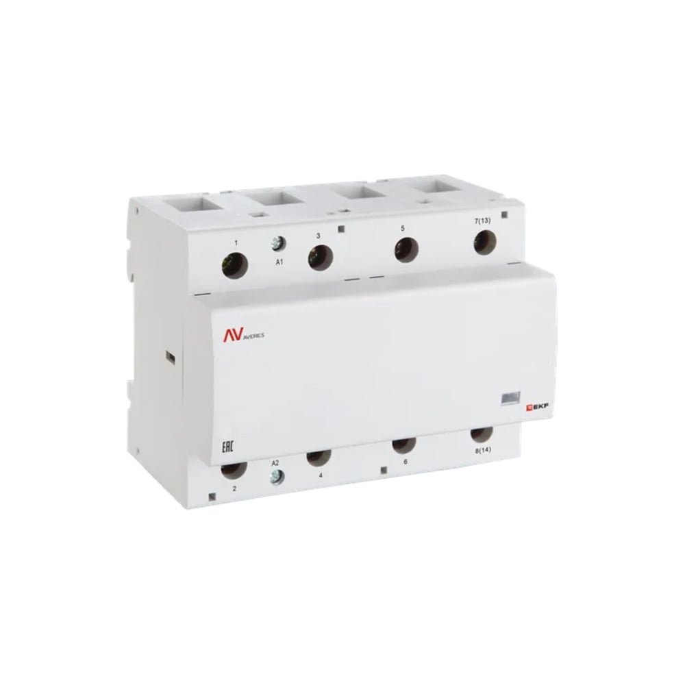 Изображение товара Контактор модульный EKF КМ 100А 4NO 230V DIN-рейка промышленные реле