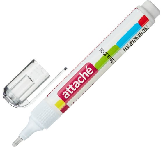 Изображение товара Корректирующая ручка 12 шт в упаковке Attache 8 мл шариковый наконечник 84034 42813