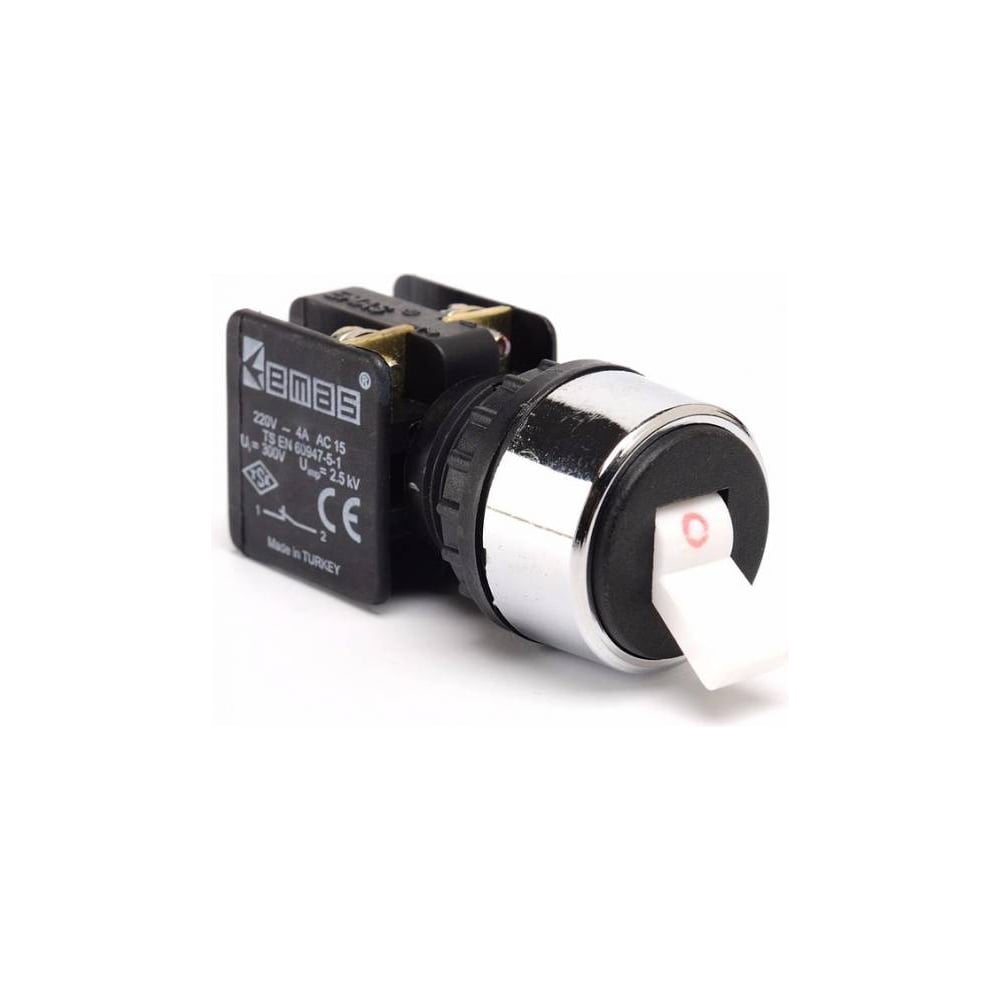 Изображение товара Кнопка тумблер Emas KB34C 2 позиции черный 220 230 В IP40