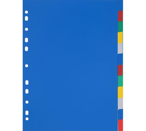 Изображение товара Разделитель листов Attache Economy 12 цветов,  пластик, 12 шт 347861