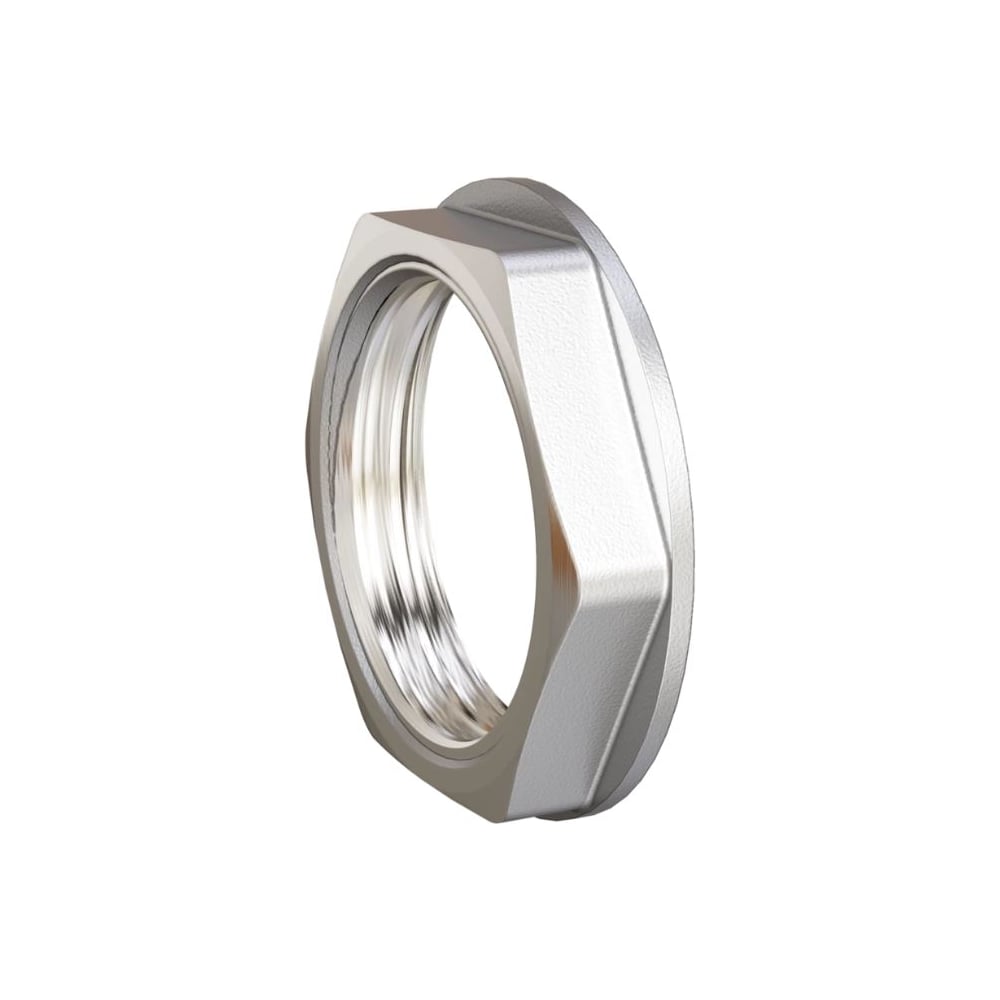 Изображение товара Контргайка LD Pride DN15 (1/2") латунь, никель LD.67.518.15