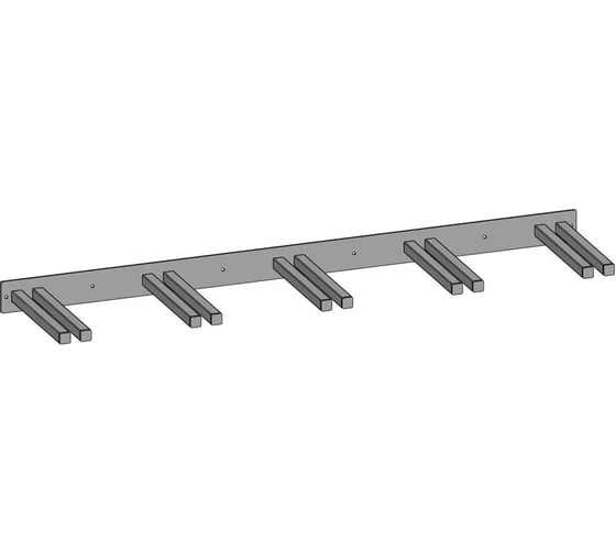 Изображение товара Держатель для лыж и лыжного инвентаря Parallax Параллакс, 5 секций 504BX2400601100-LYJ