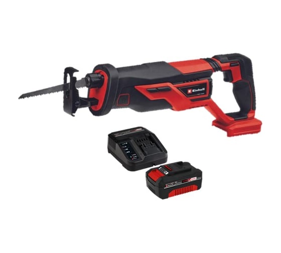 Изображение товара Пила сабельная аккумуляторная Einhell PXC TE-AP 18/26 Li, 18 В, ход 26 мм, 0-2600 мин, Quck + 1 акк. 4 Ач + ЗУ 3 А 4326290SET