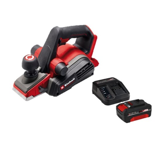 Изображение товара Рубанок аккумуляторный Einhell PXC TP-PL 18/3 Li BL, 18 В, 82 мм, 0-3 мм + 1 акк. 4 Ач + ЗУ 3 А 4345405SET