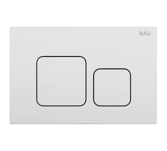 Изображение товара Кнопка смыва Bauedge BAU Soul для инсталляции, белая Q00014