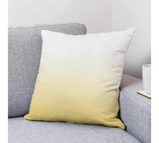 Изображение товара Подушка декоративная Волшебная Ночь полиэстер 40х40 см Градиент цитрус 777721