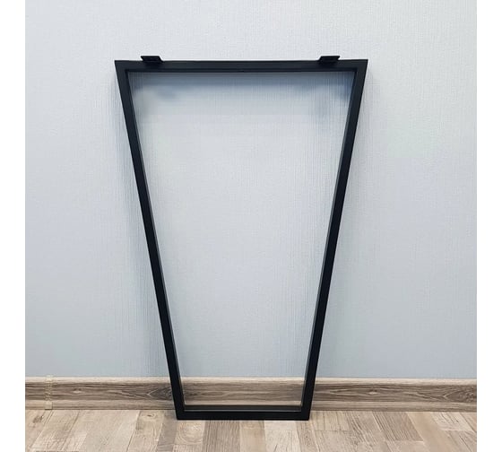 Изображение товара Подстолье Parallax Параллакс, металлическое, Трапеция, для стола в стиле Лофт, с регулировкой по высоте, 790x350, барное, черное, 1 шт 46BX0350200790-TRP