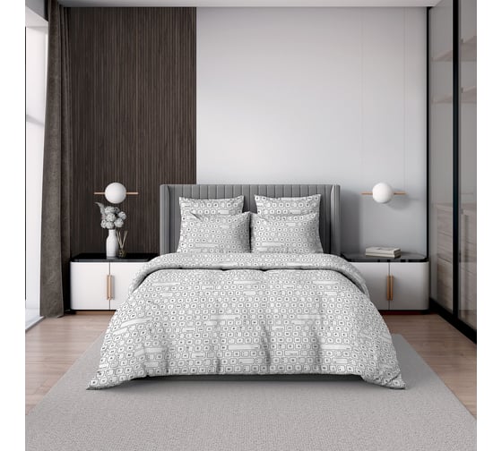 Изображение товара Комплект постельного белья Волшебная Ночь Евро Ранфорс 110 г/кв.м Day с наволочками 70х70 см 926833