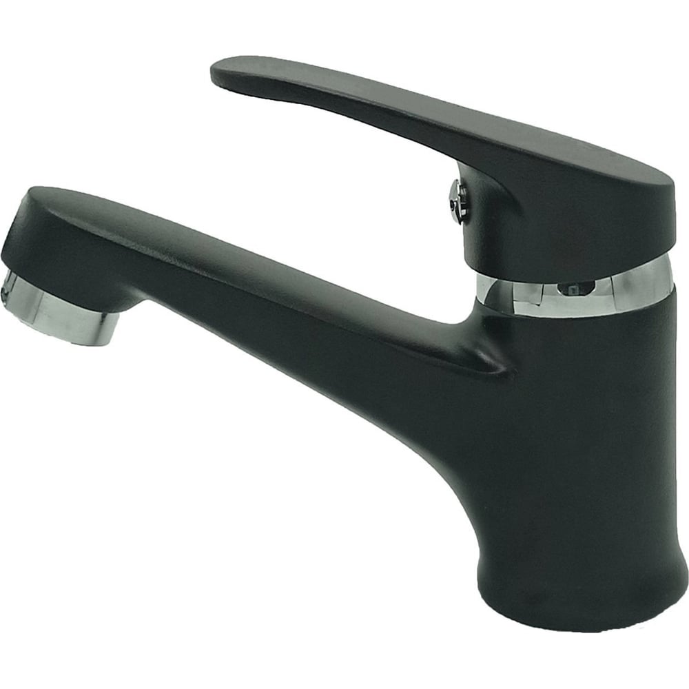 Изображение товара Смеситель для раковины INGROSSO 100-277-19 Paolo графит, картридж 40 мм, гайка УТ-00051145